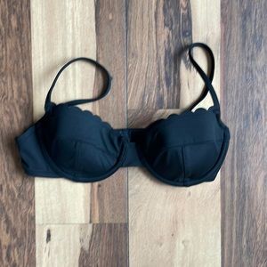 J. Crew black bikini top